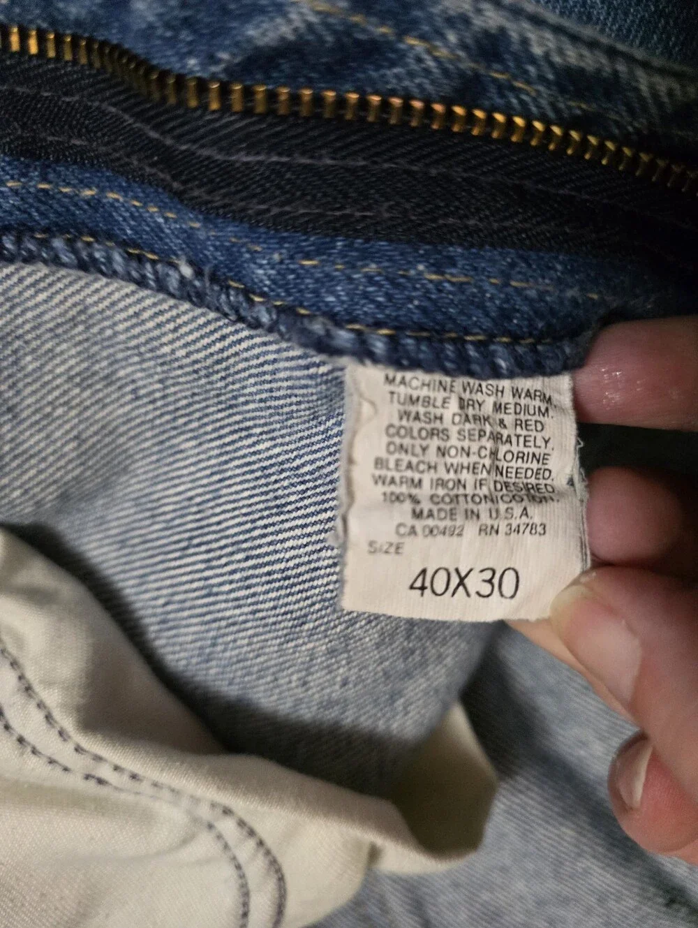 Mens LEE Jeans Size 40x30